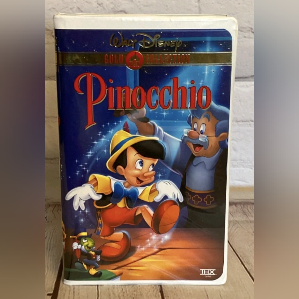 Disney's, animated Pinocchio, gold collection- VHS